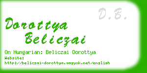 dorottya beliczai business card